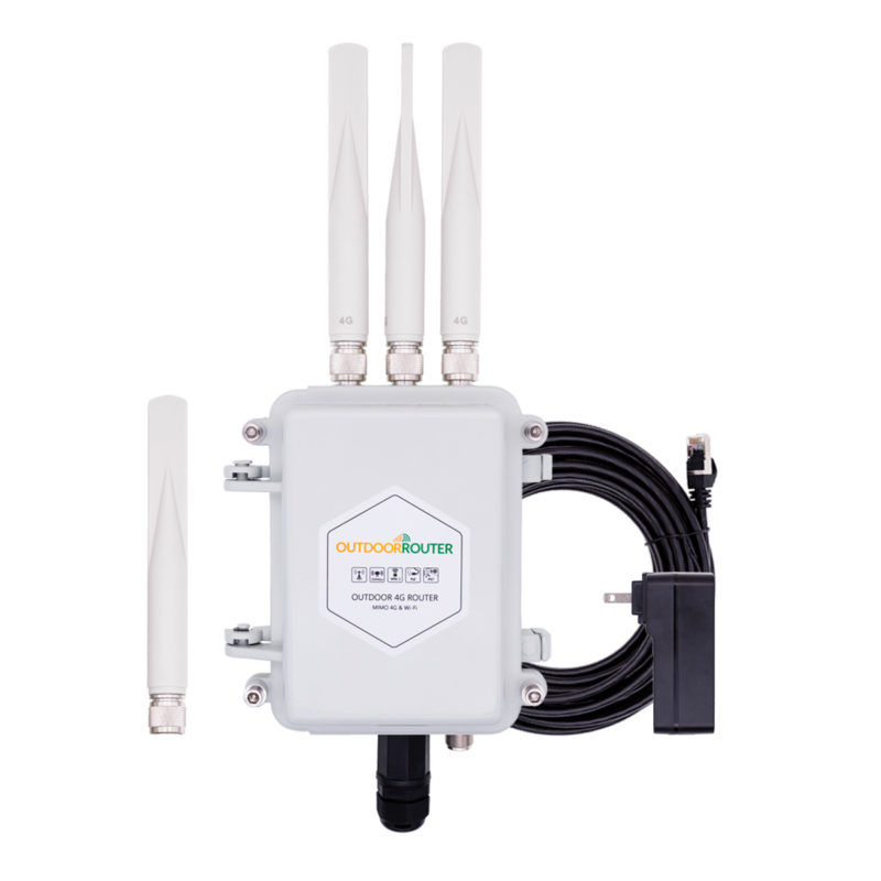 Outdoor 4G Router with Cellular Modem - WiFi and SIM Slot