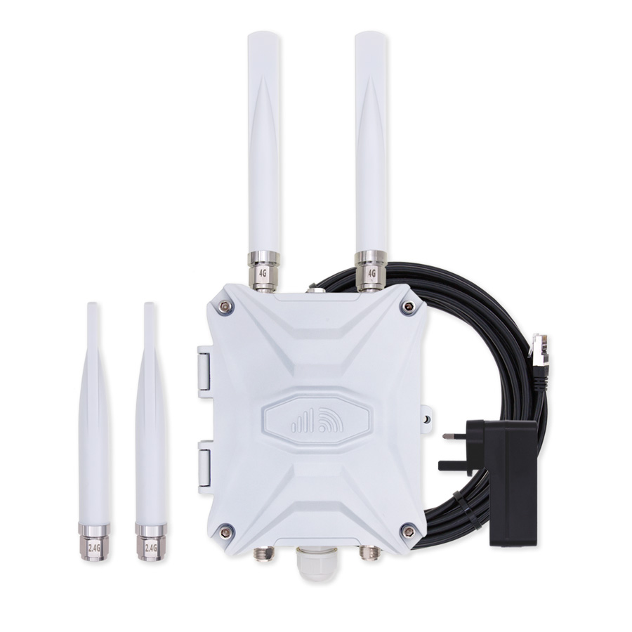 UK 4G Outdoor Router Mobile LTE Modem SIM Slots